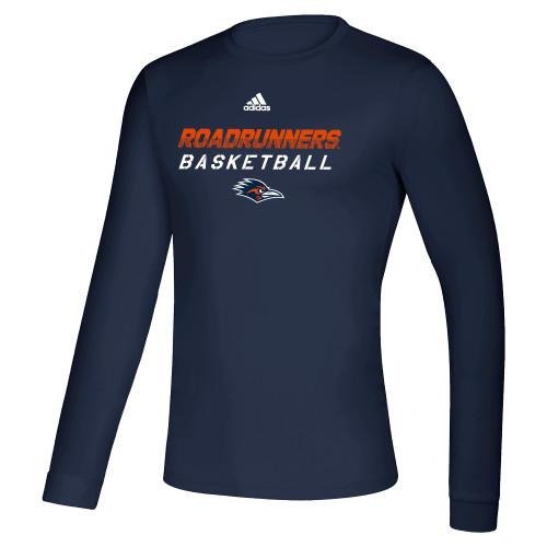  Adidas Navy Creator Performance Long Sleeve Tee - Basketball Adidas