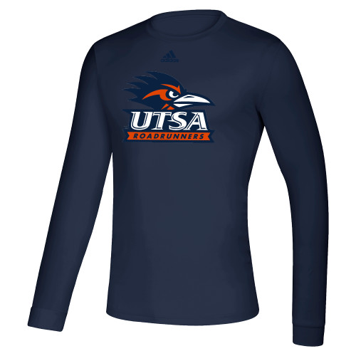  Adidas Navy Creator Performance Long Sleeve Tee - UTSA Primary Mark - ADIDAS