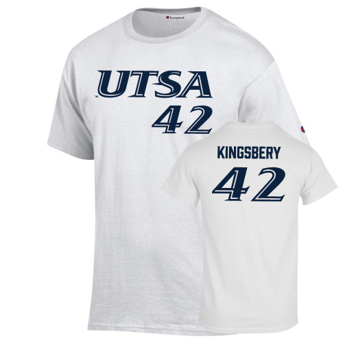  Champion White T Shirt - Fischer Kingsbery - 42