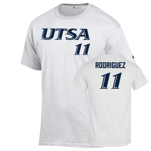  Champion White T Shirt - Hector Rodriguez - 11