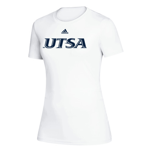 UTSA Adidas Womens White Creator Performance Tee