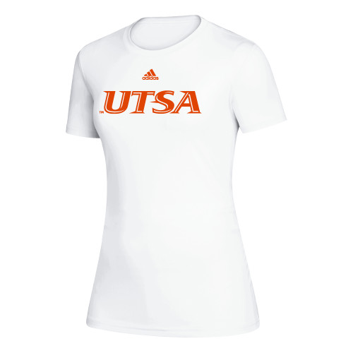 UTSA Adidas Womens White Creator Performance Tee