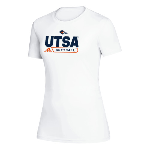 UTSA Adidas Womens White Creator Performance Tee