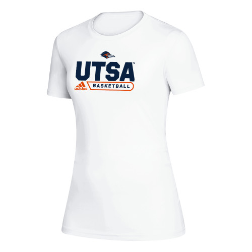 UTSA Adidas Womens White Creator Performance Tee