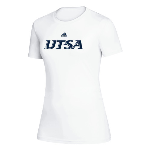 UTSA Adidas Womens White Creator Performance Tee