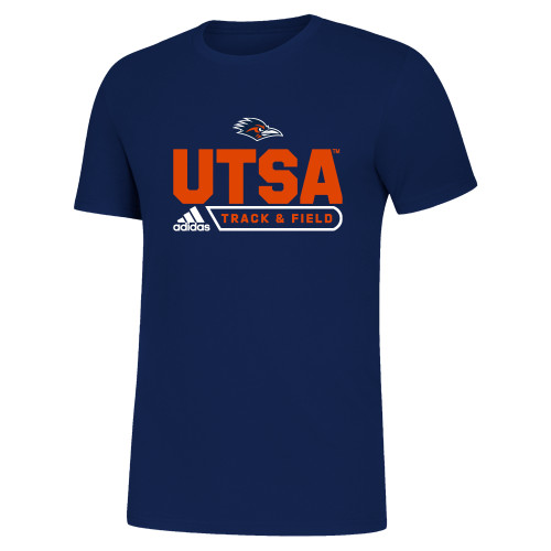  Adidas Team Navy Amplifier Tee - Adidas - UTSA Track and Field in Bar