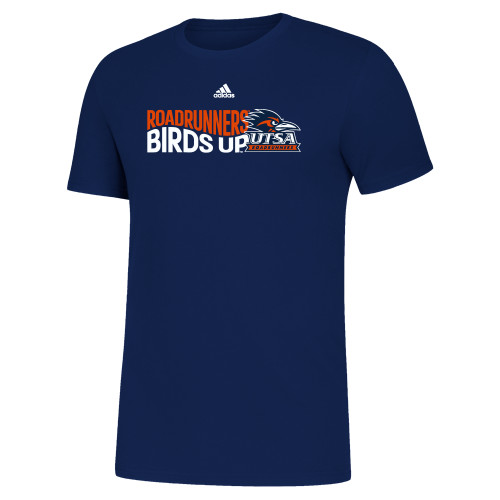  Adidas Team Navy Amplifier Tee - Adidas Birds Up wave Graphic