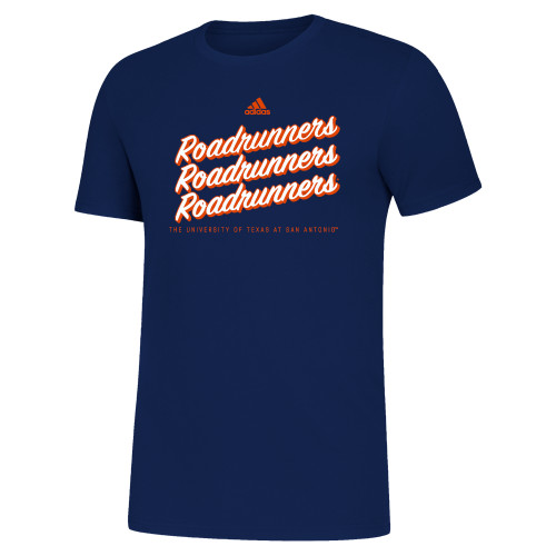  Adidas Team Navy Amplifier Tee - Adidas Repeating Roadrunners