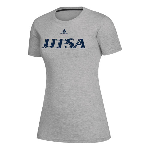  Adidas Womens Medium Heather Grey Creator Performance  Tee - UTSA - ADIDAS