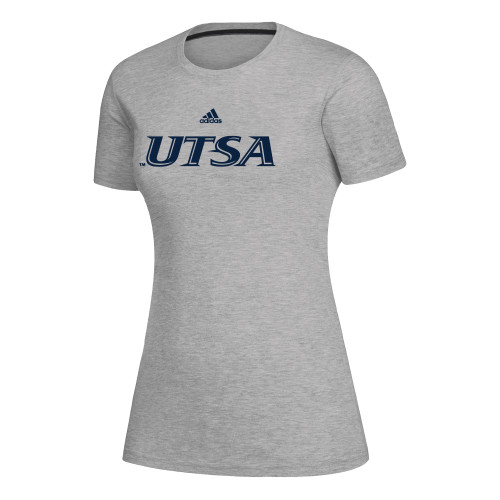  Adidas Womens Medium Heather Grey Creator Performance  Tee - UTSA - ADIDAS