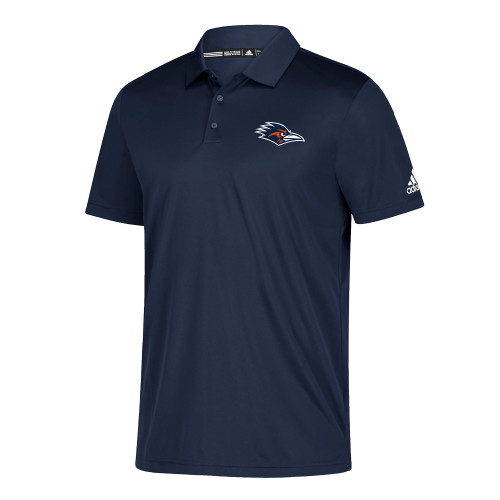  Adidas Navy Grind Polo - UTSA Roadrunner Head