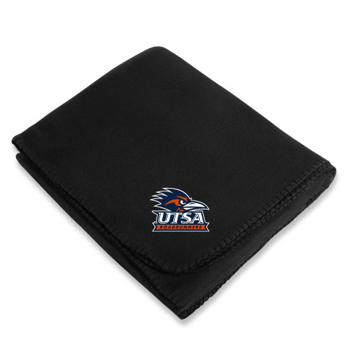 UTSA Black Arctic Fleece Blanket