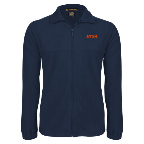 UTSA Navy Fleece Full Zip  Jack