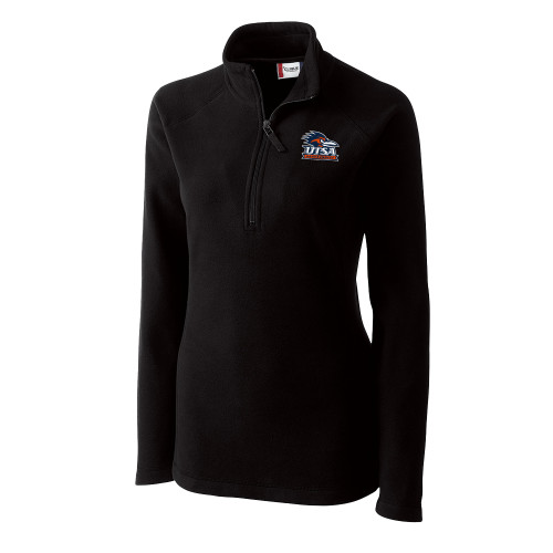 UTSA C&B Womens Black Clique Summit Performance Fleece Half Z