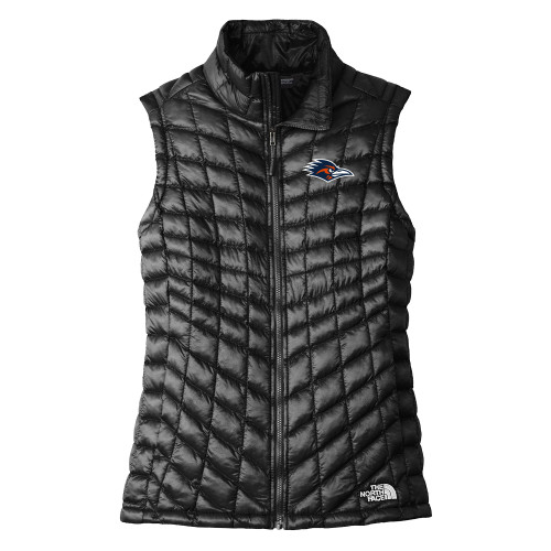  The North Face Womens Thermoball Black Trekker Vest - UTSA Roadrunner Head EMB