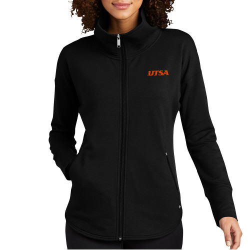  OGIO Womens Black Luuma Full Zip Fleece - UTSA EMB