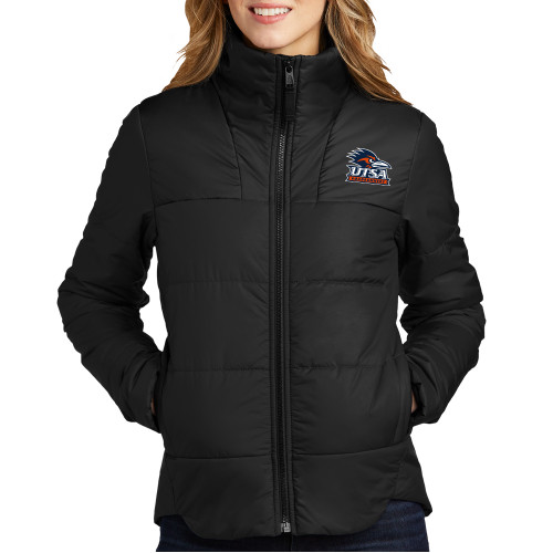  The North Face Womens Black Everyday Insulated Jacket - UTSA Primary Mark EMB