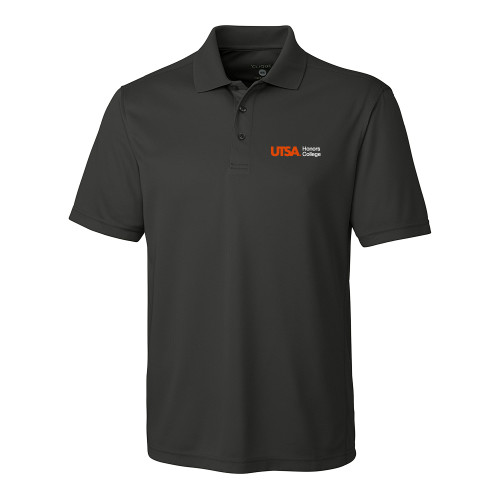  C&B Dark Grey Clique Ice Pique Polo - UTSA Honors College