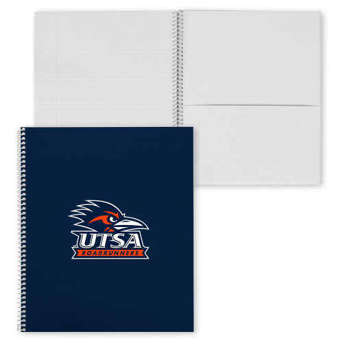 UTSA College Spiral Notebook w/Clear Coil