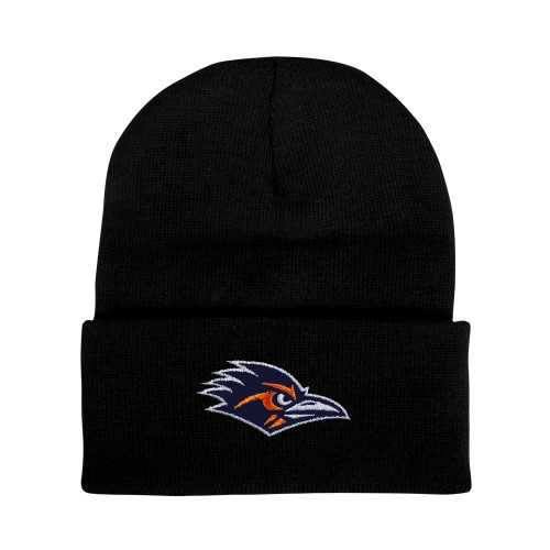 UTSA Black Knit Beanie w/Cuff