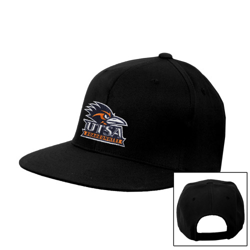 UTSA Black Flat Bill Snapback Hat