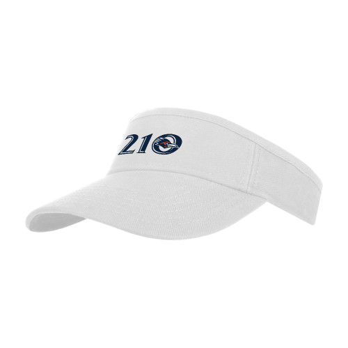 UTSA White Brushed Bull Denim Visor