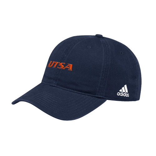  Adidas Navy Adjustable Washed Slouch - UTSA EMB