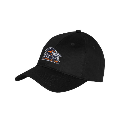  Youth Black Pro Style Hat - UTSA Primary Mark EMB