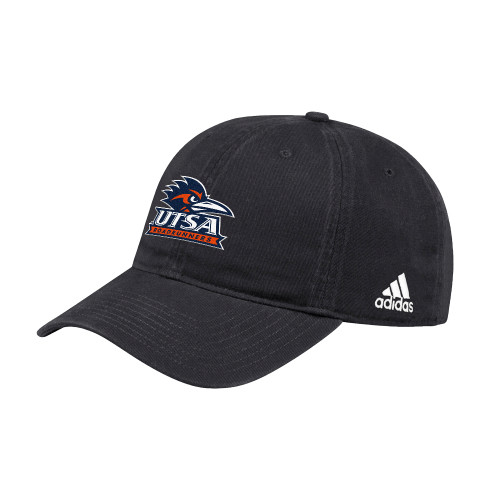  Adidas Black Adjustable Washed Slouch - UTSA Primary Mark EMB