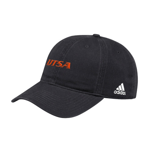  Adidas Black Adjustable Washed Slouch - UTSA EMB