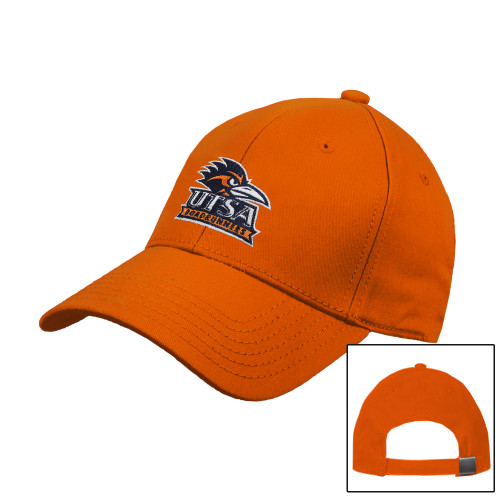  Orange Structured Adjustable Pro Style Hat - UTSA Primary Mark EMB