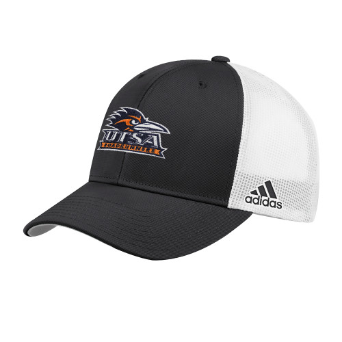  Adidas Black Structured Adjustable Mesh Hat - UTSA Primary Mark EMB