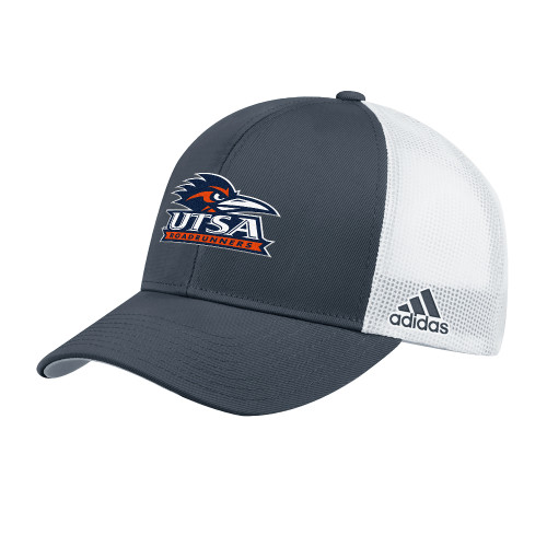  Adidas Black Structured Adjustable Mesh Hat - UTSA Primary Mark EMB