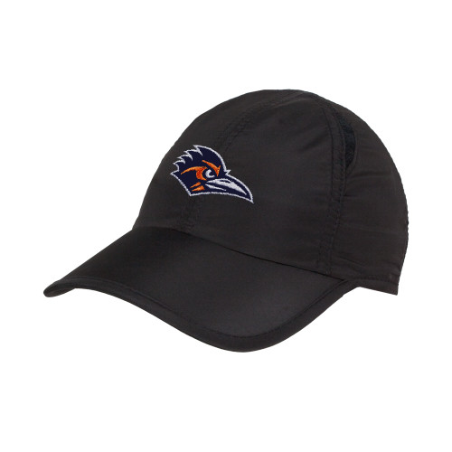  Womens Black Performance Cap - UTSA Roadrunner Head EMB