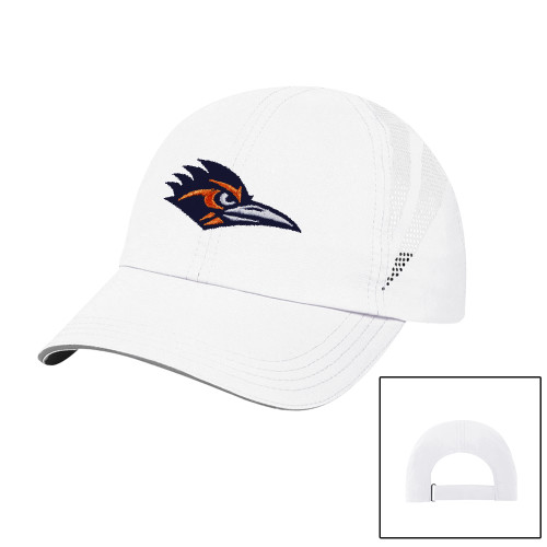  Womens White Performance Cap - UTSA Roadrunner Head EMB