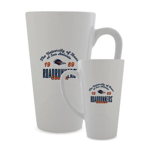  Full Color Latte Mug 17oz - UTSA Roadrunners Est 1969 Soccer