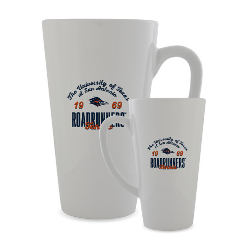  Full Color Latte Mug 17oz - UTSA Roadrunners Est 1969 Tennis