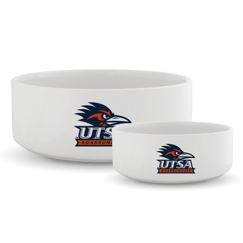 UTSA Ceramic Dog Bowl