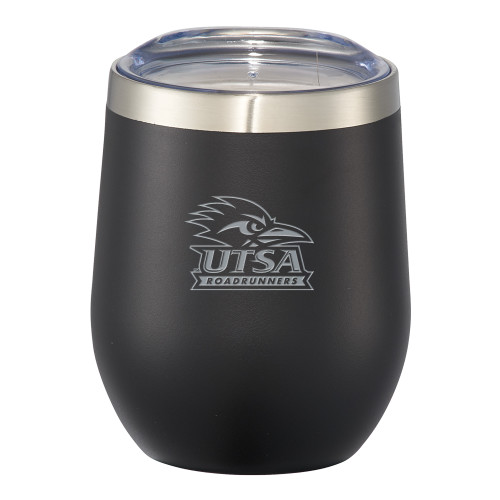  Corzo Vacuum Insulated Black Cup 12oz - UTSA Primary Mark