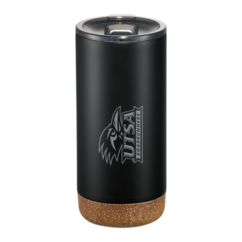  Valhalla Vacuum Insulated Black Tumbler 16oz - UTSA Primary Mark