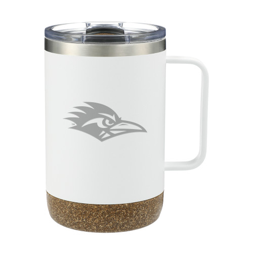  Valhalla Vacuum Insulated Camp White Mug 14oz - UTSA Roadrunner Head