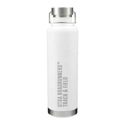  Thor Copper Vacuum Insulated White Bottle 32oz - UTSA Roadrunners Track and Field Engraved