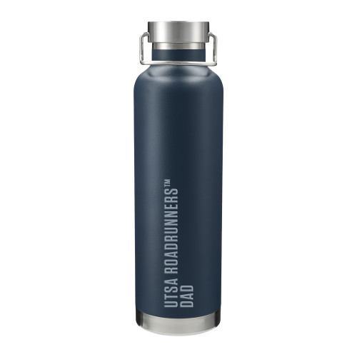  Thor Copper Vacuum Insulated Navy Bottle 32oz - UTSA Roadrunners Dad Engraved