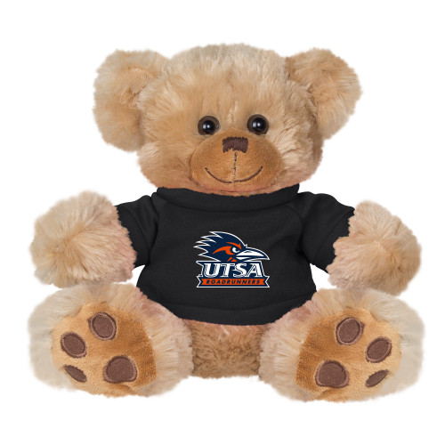 UTSA Plush Big Paw 8 1/2 inch Brown Bear w/Black Shirt