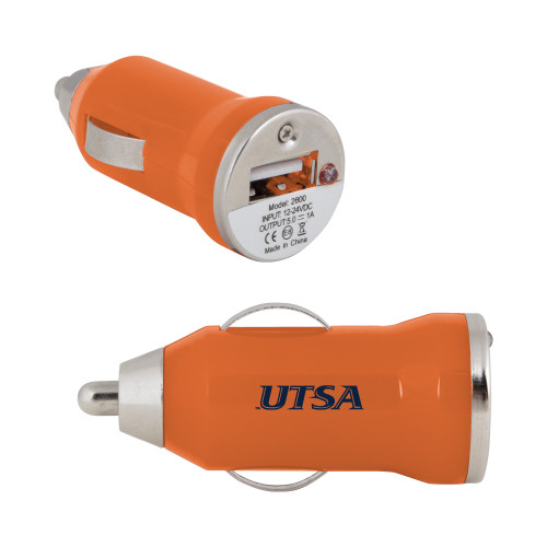  On the Go Orange Car Charger - UTSA