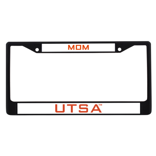 UTSA Mom Metal License Plate Frame in Black