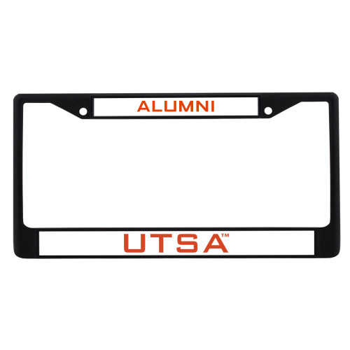 UTSA Alumni Metal License Plate Frame in Black