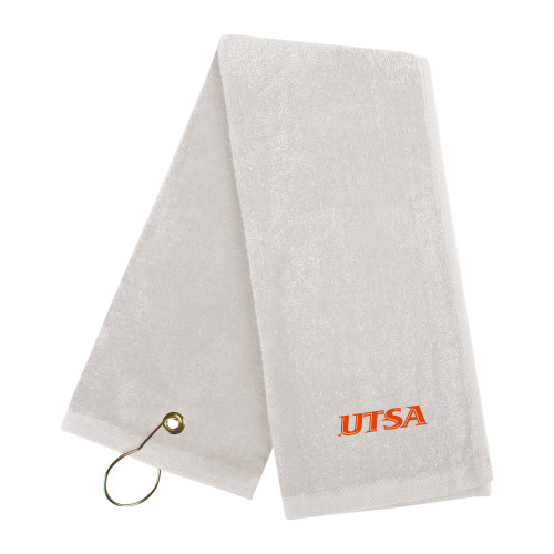 UTSA White Golf Towel