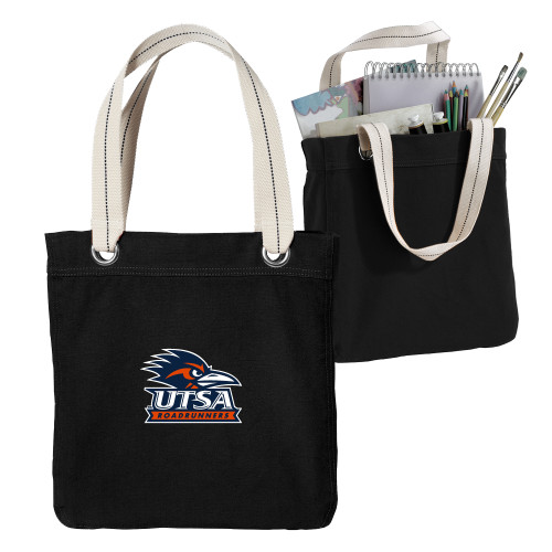 UTSA Allie Black Canvas Tote