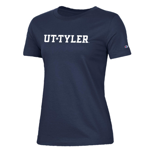 Women's Blue Texas Tyler Patriots Mom T-Shirt